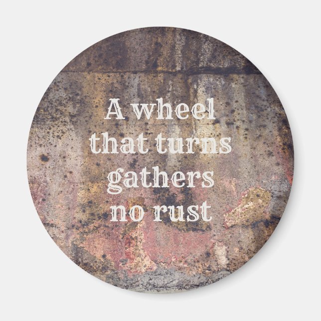 Rusty metal  magnet (Front)