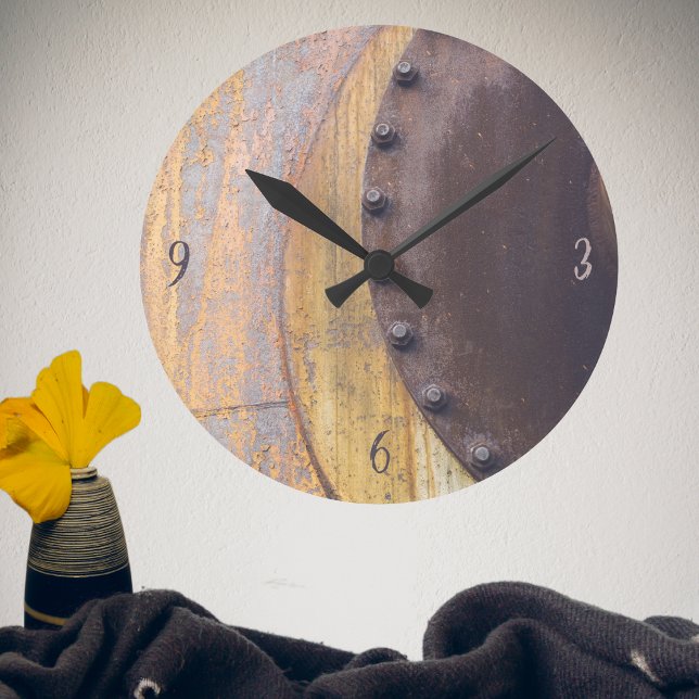 Rusty metal object  round clock (Creator Uploaded)