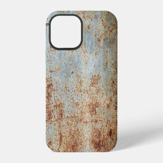 Rusty metal panel, textured background iPhone 12 case