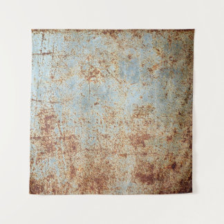 Rusty metal panel, textured background tapestry