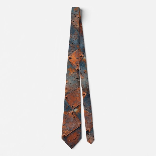 Rusty Metal Panels Tie (Front)