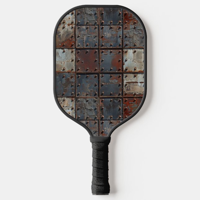 Rusty Metal Pickleball Paddle (Front)