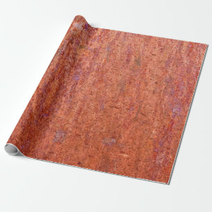 Rusty metal plate etched by corrosionabstract, age wrapping paper