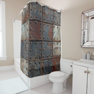 Rusty Metal Shower Curtain