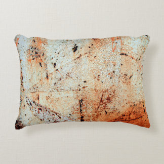 Rusty metal surfaceabstract, aging, home decor, bu accent pillow