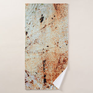 Rusty metal surfaceabstract, aging, home decor, bu bath towel
