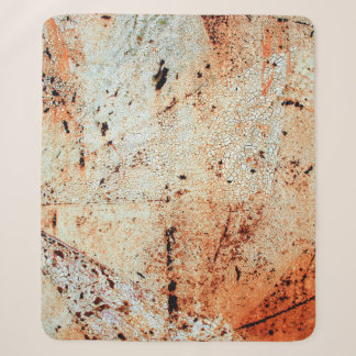 Rusty metal surfaceabstract, aging, home decor, bu sherpa blanket