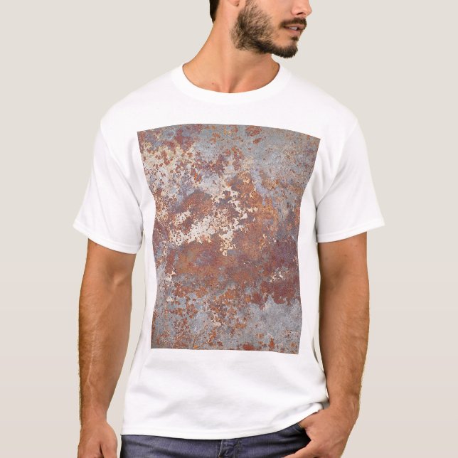 Rusty Metal Texture Background T-Shirt (Front)
