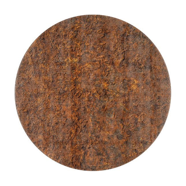 Rusty Metal: Textured Iron Aesthetics. Cutting Board (Front)