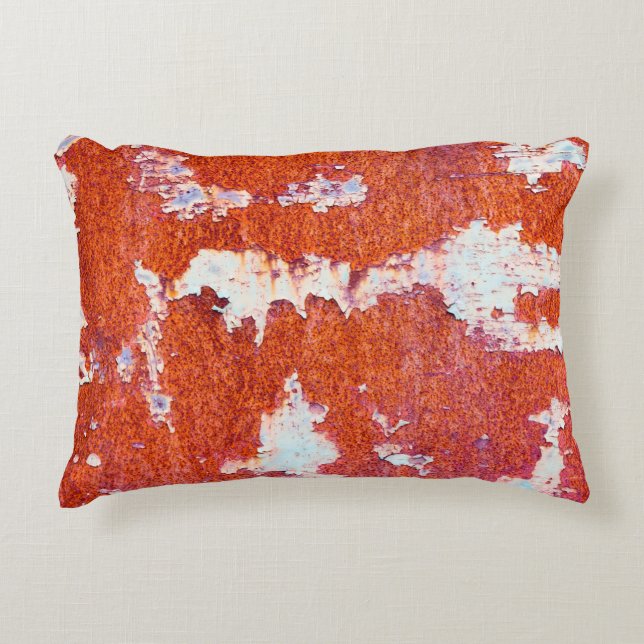 Rusty metal texturegrunge, textured, abstract, age accent pillow (Front)