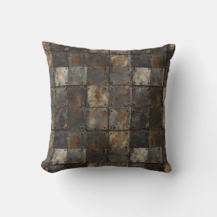 Rusty Metal Throw Pillow
