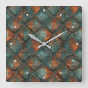 Rusty Metal Wall Clock
