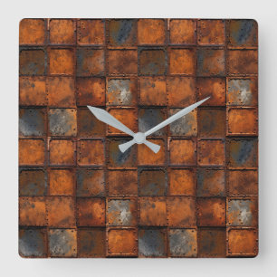 Rusty Metal Wall Clock