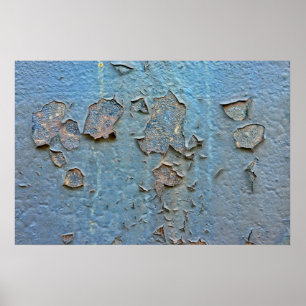 Rusty metal wall poster