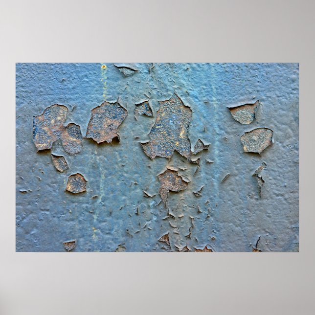 Rusty metal wall poster (Front)