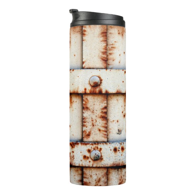 Rusty Metal Wall Thermal Tumbler (Rotated Right)