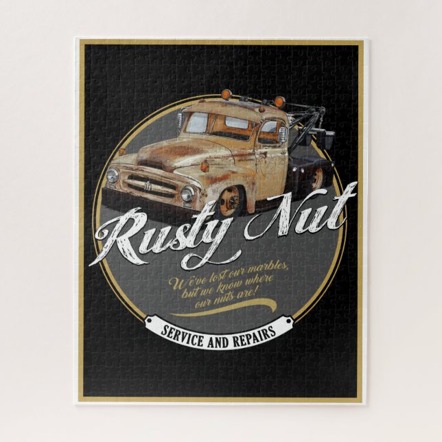 Rusty Nut International Harvester Jigsaw Puzzle (Vertical)