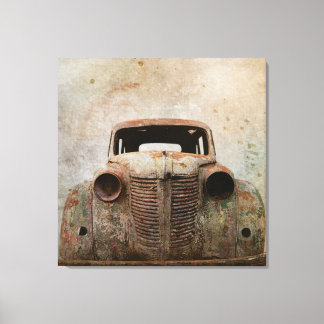Rusty Old Antique Car Canvas Print