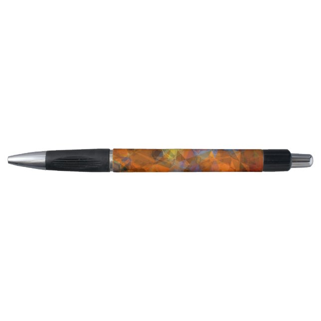 Rusty Orange Modern Abstract Design Pen (Front)