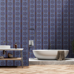 Rusty Pentagram Blue Wallpaper