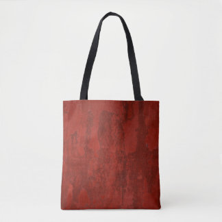 Rusty red tote bag