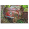 Rusty Red Truck Vintage 20x30  Decoupage