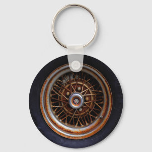 Rusty Roadmaster Tire Keychain