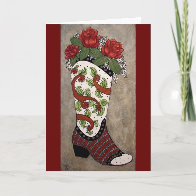 Rusty Rose Greeting Card (Front)