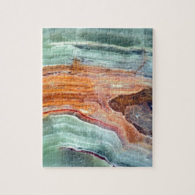 Rusty Sagey Minty Quartz Jigsaw Puzzle (Vertical)
