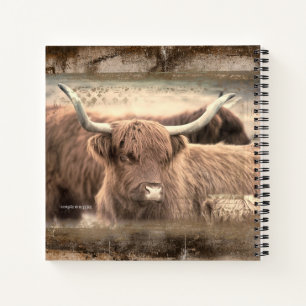 Rusty Scottish Highlander Notebook Journal