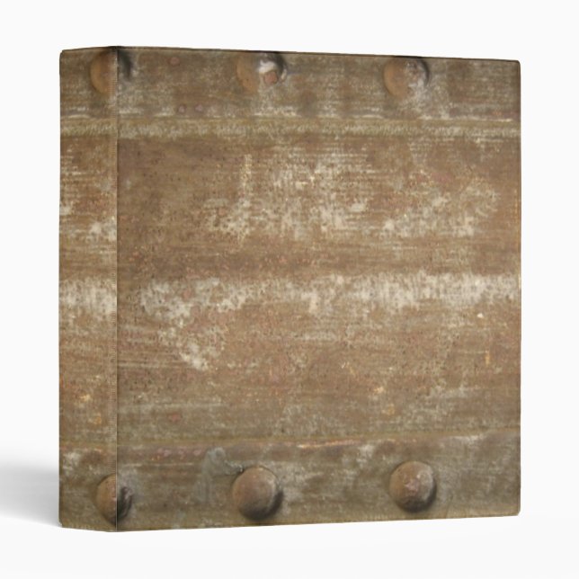 Rusty Scratched Metal, Steampunk Binder (Front/Spine)