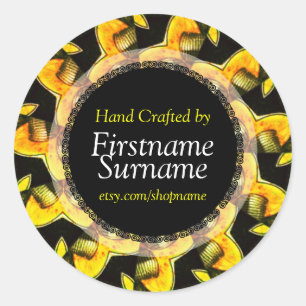 Rusty Screws Swirl Handcrafted by Label Sticker