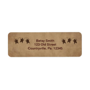 Rusty Stars Address Label