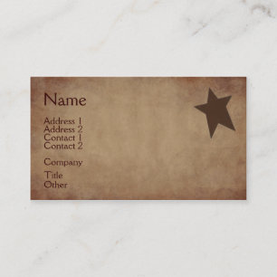 Rusty Stars Business Card
