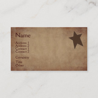 Rusty Stars Business Card