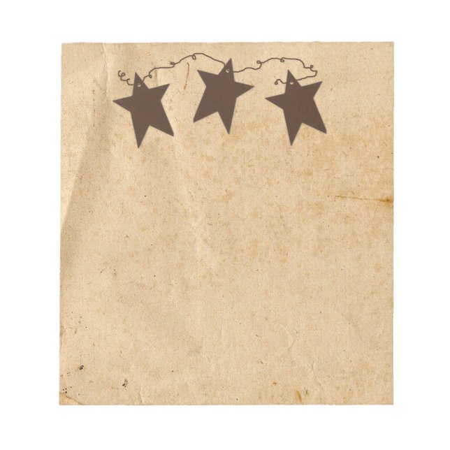 Rusty Stars Notepad (Front)
