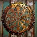 Rusty Steampunk Dartboard<br><div class="desc">Immerse yourself in the captivating world of steampunk aesthetics with our Rusty Dartboard. This unique design blends the rustic charm of antique gear and clockwork elements, creating an industrial and vintage-inspired masterpiece. Add a touch of mechanical allure to your space with this steampunk dartboard, combining functionality with the artistic appeal...</div>