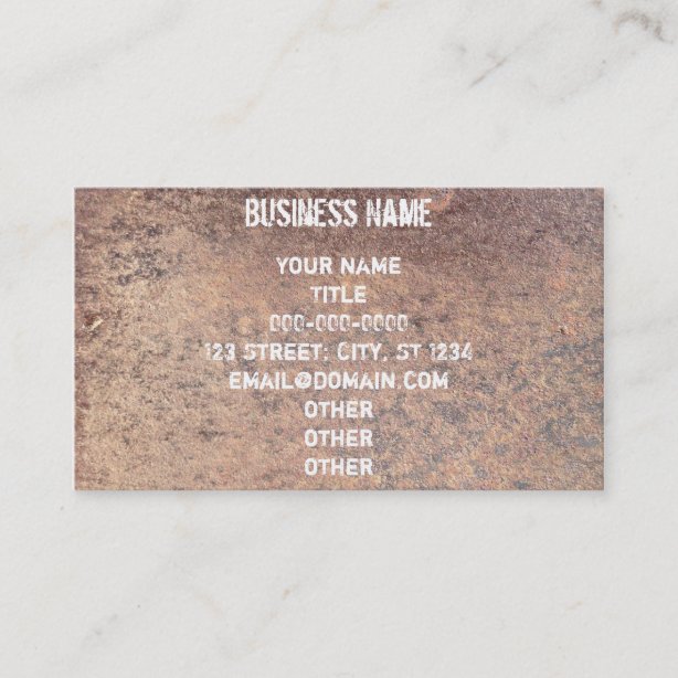 Scrap Metal Business Cards & Profile Cards Zazzle CA