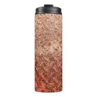 Rusty steel plate, grungy metal texture. thermal tumbler