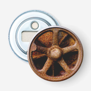 Rusty Submarine Hatch Wheel Bottle Opener