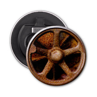 Rusty Submarine Hatch Wheel Bottle Opener