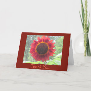 Rusty Sunflower Thank You Card