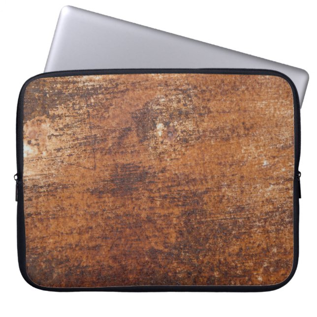 Rusty Textured Metal Surface Laptop Sleeve (Front)