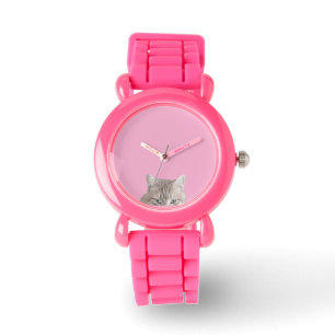 Rusty The Cat Pink Watch