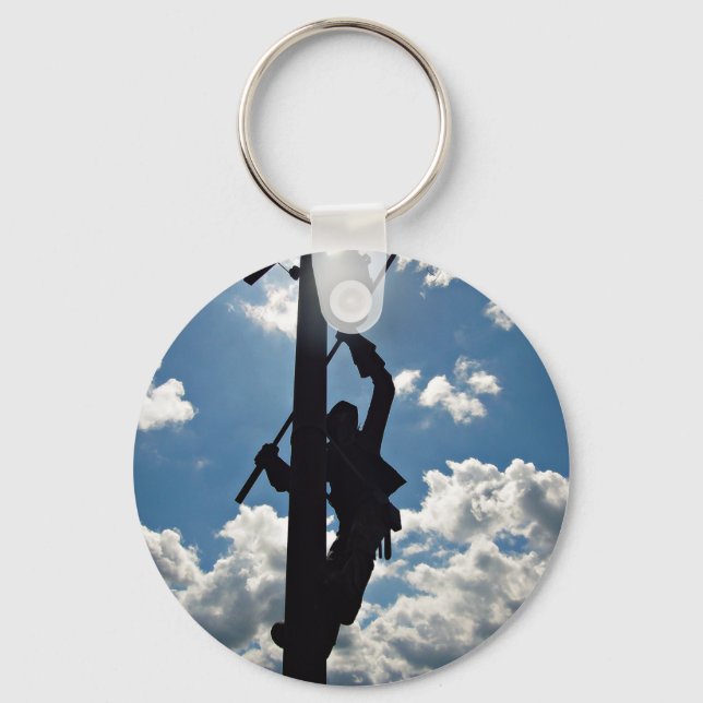 Rusty the Lineman Keychain (Front)