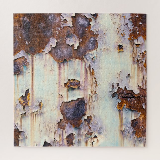 Rusty Train Wagon Peeling Paint Jigsaw Puzzle (Vertical)