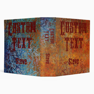 Rusty, Verdigris, Grunge Steampunk Binder