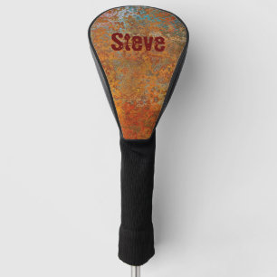 Rusty, Verdigris, Grunge Steampunk Personalized Golf Head Cover