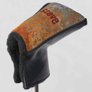 Rusty, Verdigris, Grunge Steampunk Personalized Golf Head Cover