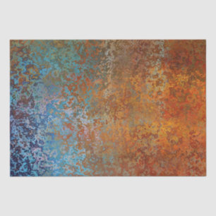 Rusty, Verdigris, Grunge Steampunk Tissue Paper